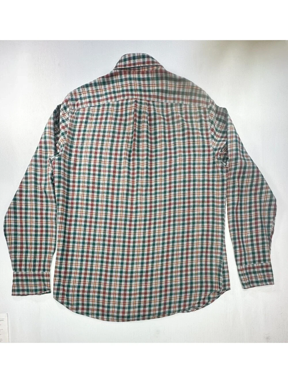 J Crew Check Plaid Oxford Button Up Green Red Mens M